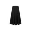 Y-3 SS22 Solid Color Elastic Casual Midi Skirt Women skirts Black HG8664
