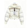 New popular knitted fake two-piece stand-up collar down jacket autumn and winter women's thickened bread jacket