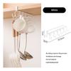 12 Hooks Kitchen Cup Kitchenware Storage Rack Long Row Cap Bag Tie Scarf Organizer Hanger Cupboard Holder Dormitory Rack