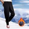 Pantaloni Foderati in Pile Autunnali Invernali da Uomo e da Donna Pantaloni Ispessiti Antivento per Abbigliamento Esterno Resistenti al Freddo Caldi Pantaloni Casual Taglie Forti Pantaloni Antivento