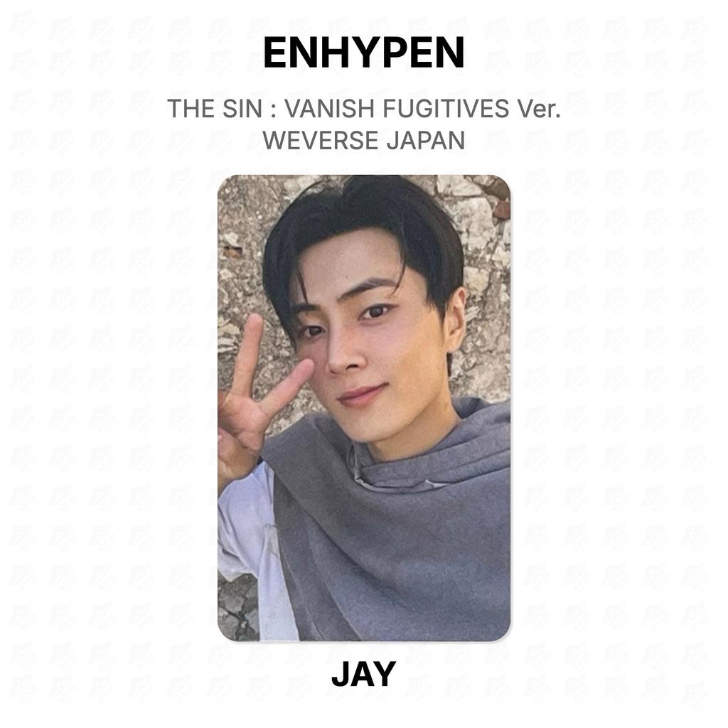 ENHYPEN DIE SÜNDE : VANISH FUGITIVES Version. WEVERSE JAPAN Offizielle Fotokarte