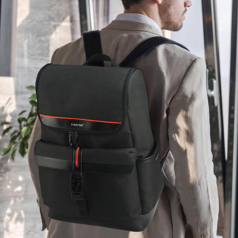 Tigernu Unique High Quality 15.6inch Laptop Backpack Men Casual Waterproof Travel Backpack Fashion School Backpack For Teenagers