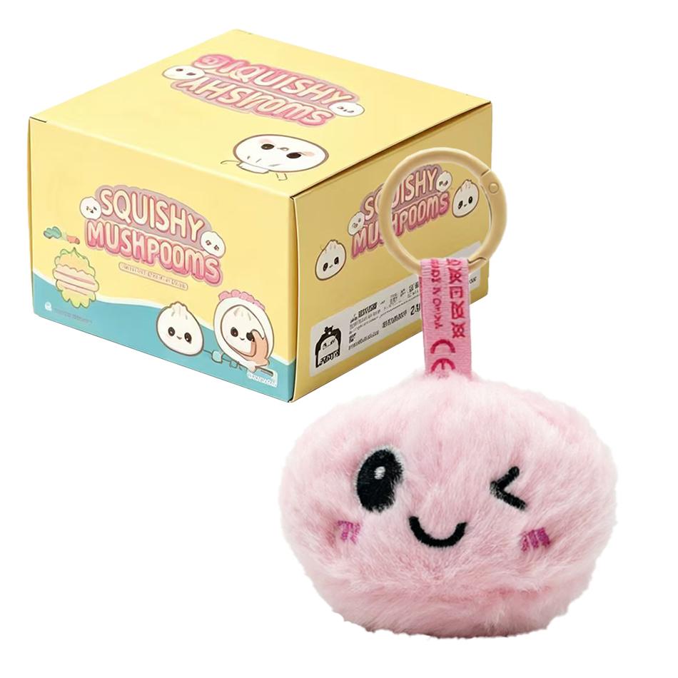 Trendy New Simulation Dumpling Plush Keychain Style Bag Hanging Cute Simulation Backpack Pendant Cartoon Toy Birthday Gift