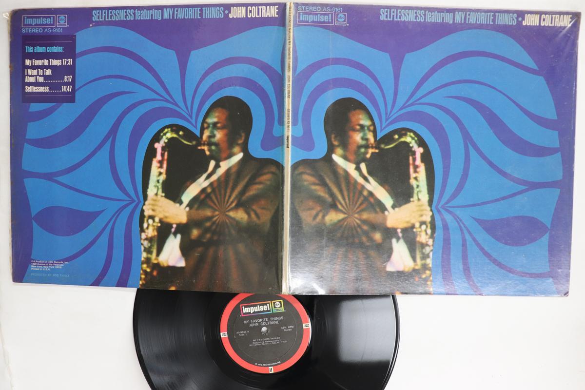 Виниловая пластинка JOHN COLTRANE Selflessness Featuring My Favorite AS9161 IMPULSE 1972 США Джаз Б/у