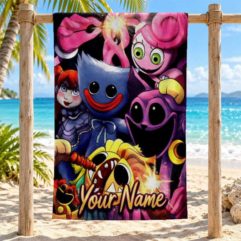 Poppy Playtime Custom Name Beach towels also serve as bath towels summer essential a musthave for the outdoors the beach and the pool holiday gift