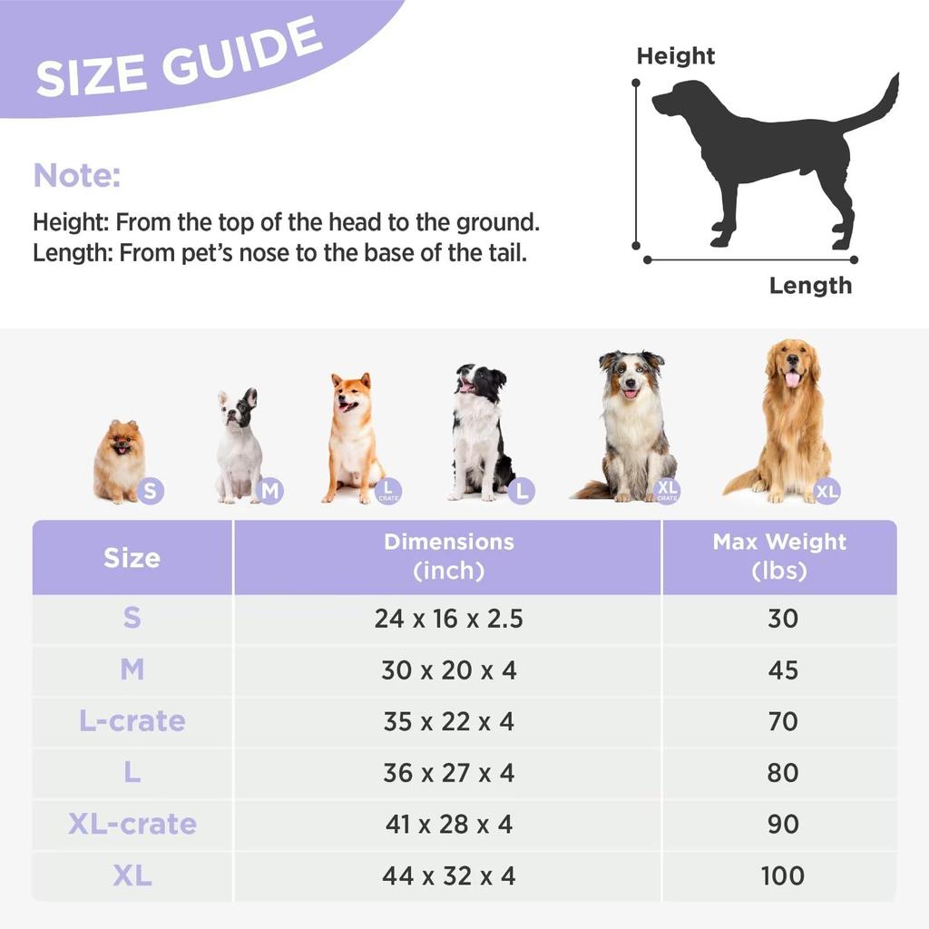 Lesure Dog Pet Pet Cat Foam Removable Easy to Stylish Pet Bed, Bed, Cushion, Bed, Waterproof, High-Resilience Filling, Cover, Non-Slip, Clean, Fluffy,