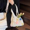 Crochet Mesh Beach Toted Bag,Bohemian Vacation Handbags Aesthetic Knit Shoulder Bag for Women Travel Bag KTB