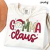Gamma Christmas Comfort Colors Shirt, Grandma Shirt, New Grandma Tshirt, Santa Tee, Xmas Gifts