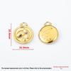 18k Gold Zodiac Pendants for DIY Luxury Jewelry - Small Accessories for Bracelets & Necklaces