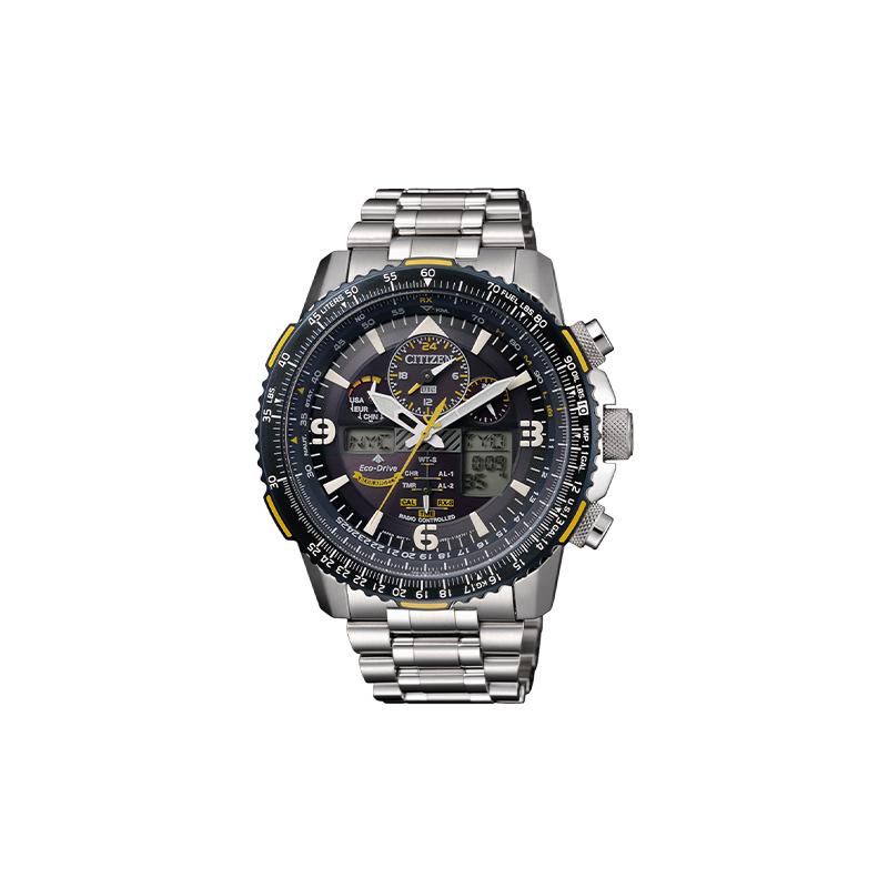 

CITIZEN Sky Eagle Series Second Generation Blue Angel Radio-controlled Watch Waterproof Eco-driven Quartz Men s Watch Blue Dial JY8088-83L чорний
