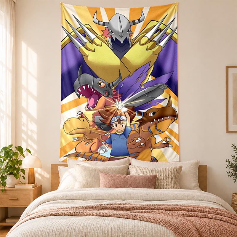 Digimon Tapestry highquality for decorating living room bedroom dorm walls ideal as bedroom wallart orholiday gift