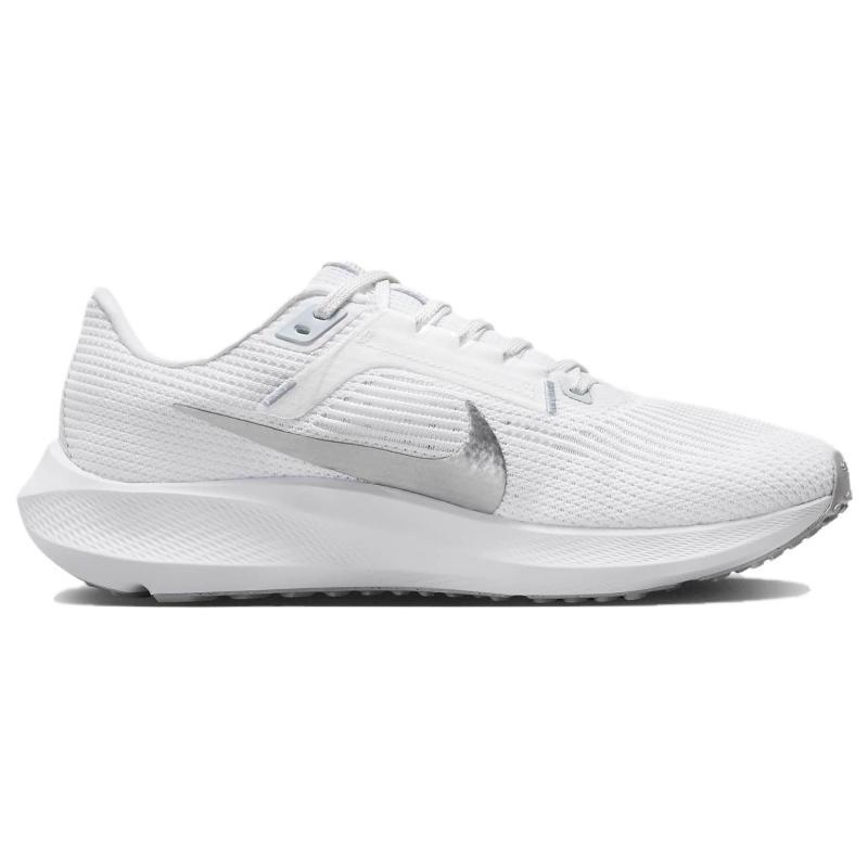 Nike Pegasus 40 White Metallic Silver Women's Sneakers DV3854-101