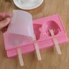 Homemade Silicone Cartoon Cute Ice Pop Molds Popsicle Molds Ice Trays Ice Cream Maker Frozen Holder Mould Kitchen Tools