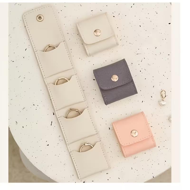 Convenient Compartmentalized Jewelry Pouch—Mini Ring Organizer,Travel-Friendly Stud Earring Sorting Bag,Jewelry Storage Case