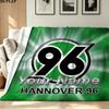 1PC Hannover 96 Custom Name Patterned Flannel Blanket Suitable For All Seasons for Home Decor Warmth and Comfort Gifts Holiday Present