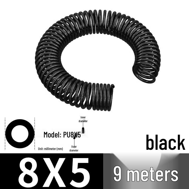 High-Pressure Retractable Air Hose with Quick Couplings