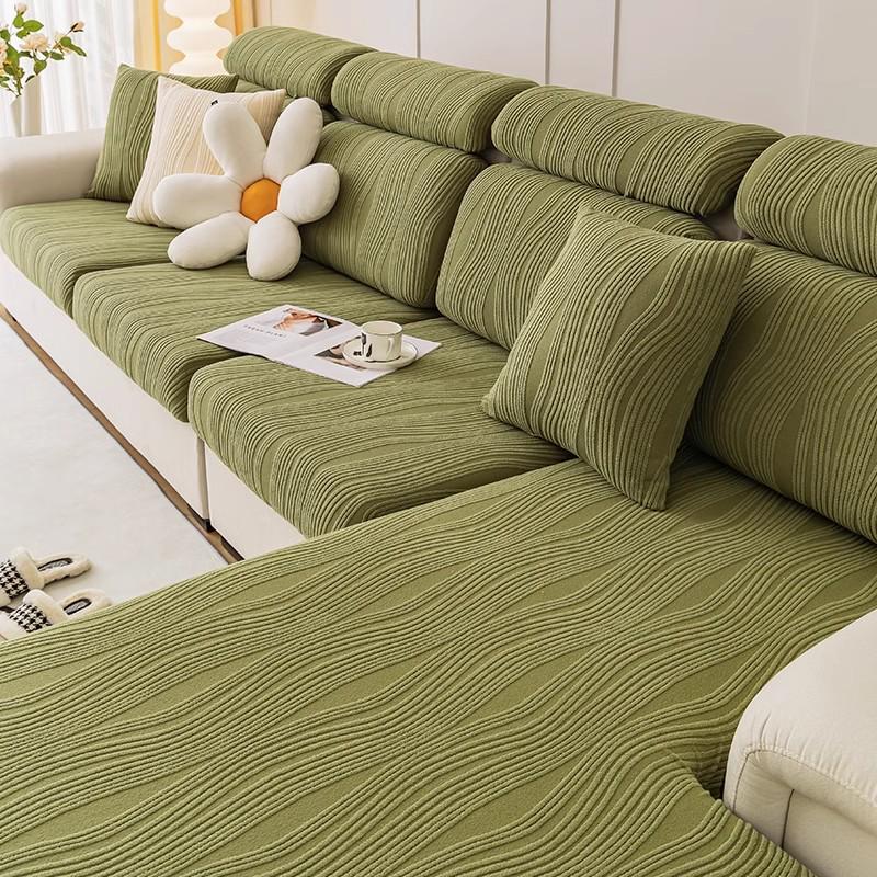 Universal Non-Slip Sofa Slipcover, Full Wrap, Anti-Cat Scratch, Elastic Design for All Seasons