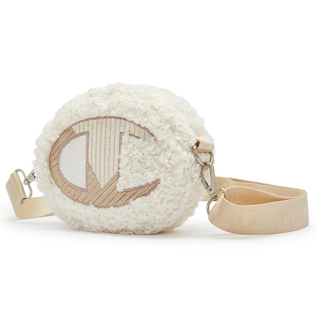 Champion Furry Series Cute Big C-Logo Color Block Trendy Versatile Fabric Mini Shoulder Bag Round Crossbody Bag Unisex Bags U3DACPU22