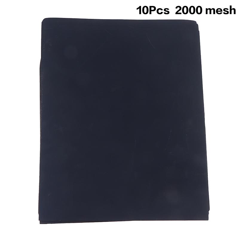 10Pcs Sandpaper 60-2000 Wet And Dry Dual-Use Car Wood Grinding And Polishing Resistant Silicon Carbide Water Sandpaper