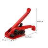 Handmatige Spanband Spanner Rood Slless Combinatiegereedschap Bindgereedschap voor 16~19mm PET/PP Tape