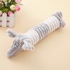 Plush Animal Dog Toy Interactive Squeaky Chew Toy Soft Stuffed Long Cow Elephant Tug-of-War Toy for Teething Boredom Relief