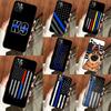 Police Thin Blue Line Flag Case For Samsung Galaxy A53 A12 A32 A52 A05 A36 A56 A26 A16 A33 A13 A55 A35 A15 A14 A34 A54