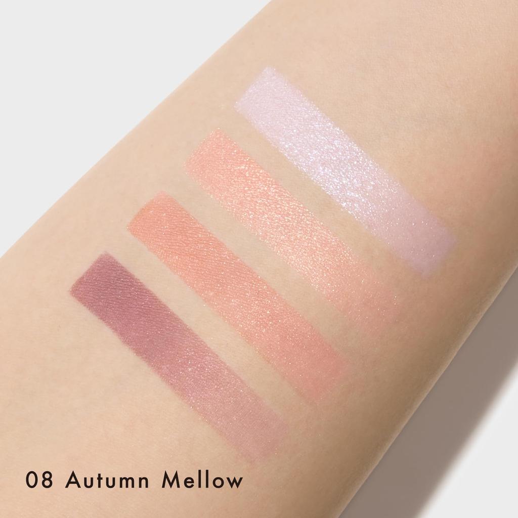 LUNASOL Eye Coloration N 08 Autumn Mellow Deep Healthy Light Texture [Eyeshadow] [Eyeshadow Palette] Natural, Clear, Color, Glow,