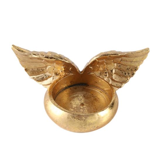 

Подсвечник «Крылья ангела» из смолы в винтажном стиле, подсвечник для молитвы, подсвечник для чайной свечи для украшения дома, свадьбы, Рождества, церкви A