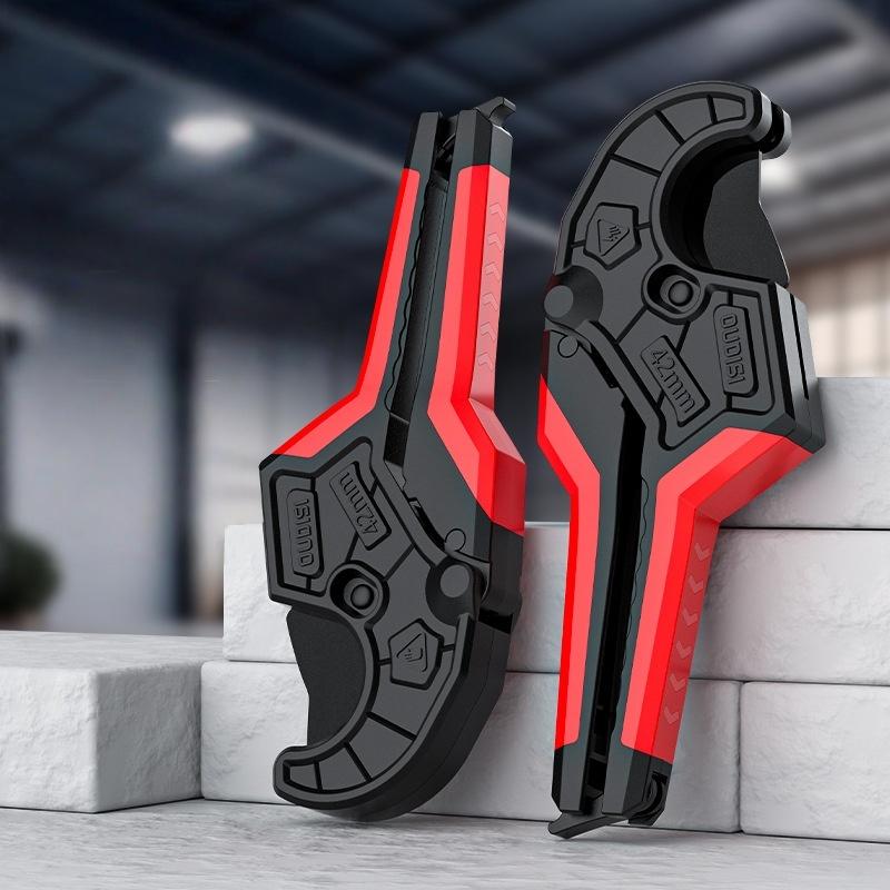 1Pcs 0-42Mm Alloy Body Ratchet Scissors Tube Cutter High Hardness Pipe Cutter For Pvc Ppr Pex Plastic Hoses Plumbing Pipe