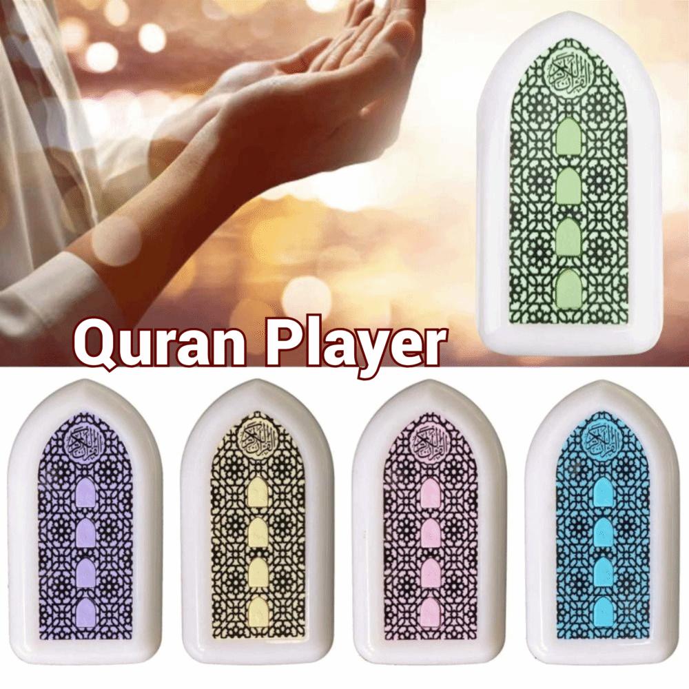 Wall Socket UK/EU Quran Player Multi-color Portable Wall Mount Speaker Mini Interactive LED Atmosphere Light Muslim Daily Pray