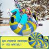 Nafukovací sněžné sáně Snow Tube pro děti Dospělí Sáně s pevným dnem s rukojetí Zimní outdoorové sportovní hračky pro rodinné aktivity