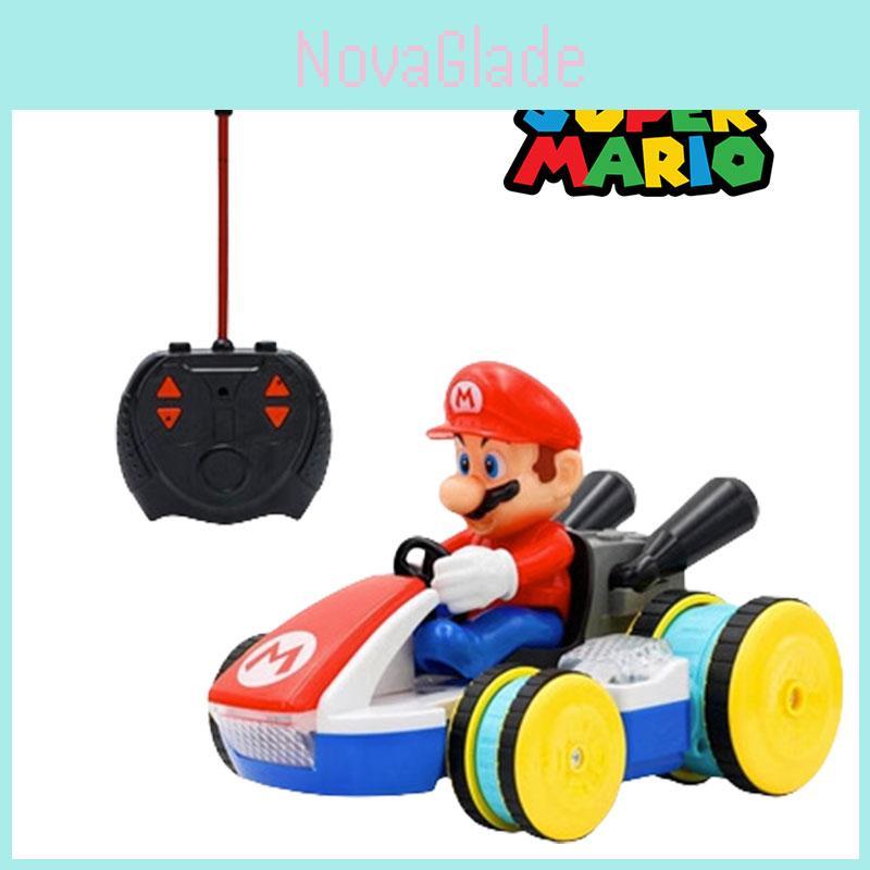 Mario Remote Control Car Cool Stunt Vehicle With Lights And Music Super Mario Kart Toy Plastic)