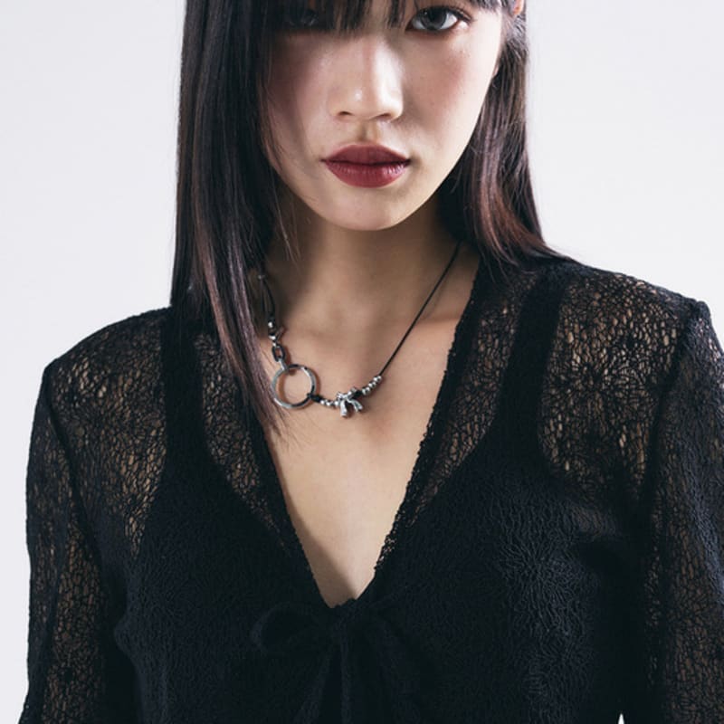 SENTIMENTS NO.414 RIBBON BOLL NECKLACE