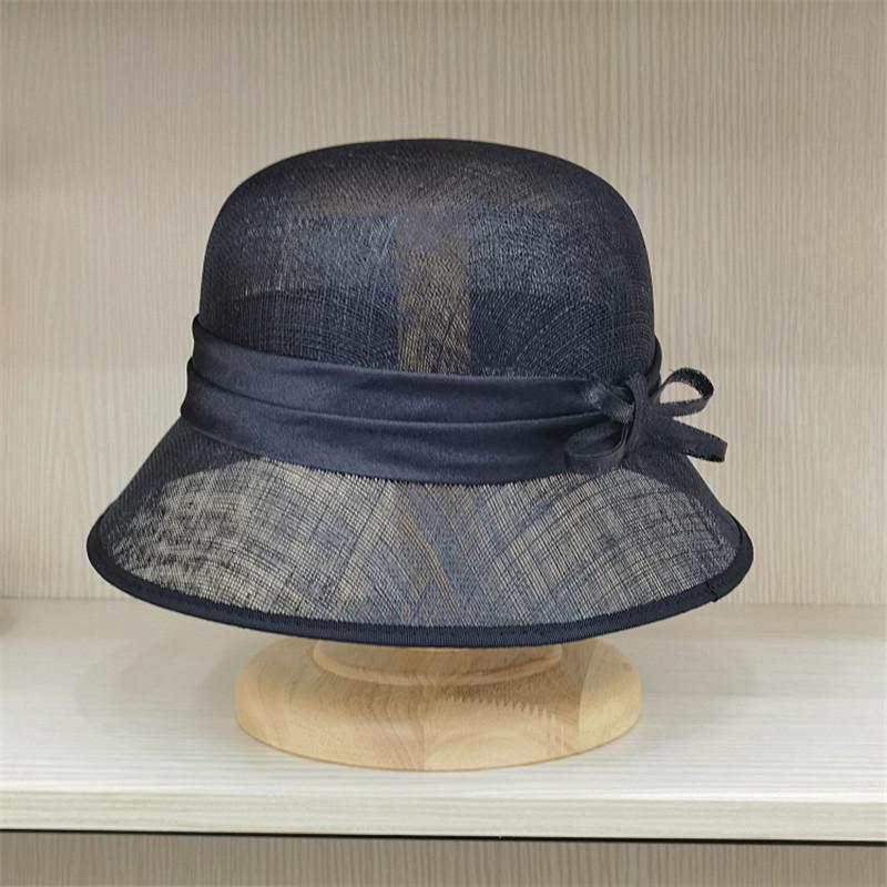 

Ins Chic Japan Summer Natural Linen Yarn Pearl Luster Grace Sunscreen Lady Bucket Cap Womens Casual Sun Hat head size 57cm