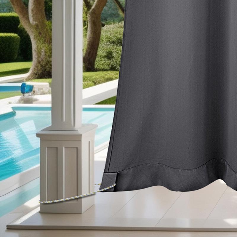 Outdoor Perforated Curtains Waterproof Blackout Curtains Finished Perforated Curtains Embossed Curtains Perforated Curtains