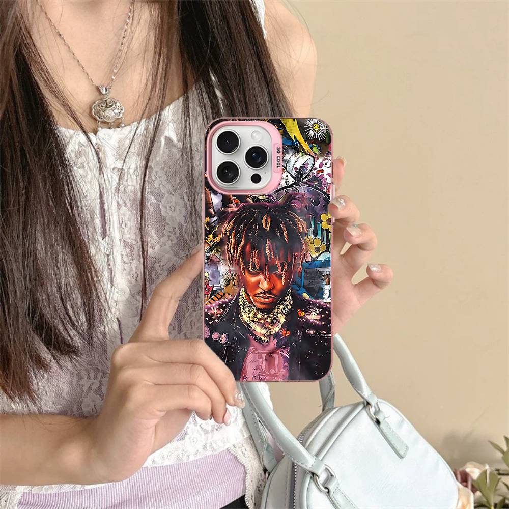 

Rapper J-Juice Wrld Phone Case For IPhone 17 16 Plus Pro Max 15 14 13 12 11 Matte Colorful Covers iPhone 17pro max