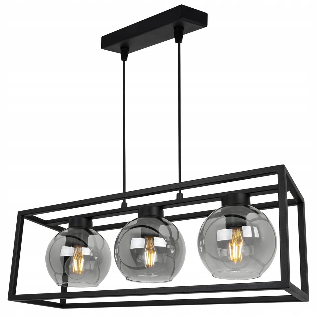 HANGING LAMP CAGE ELEGANT GLASS BALL