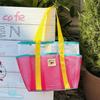Dry Wet Mesh Beach Bag Nylon Mesh Handbag Soild Color Swimming Bag  Men