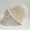 New Sun Hat Brim Floppy Summer Hats For Women Beach Panama Straw Dome Weave Bucket Hat Hollow Out Female Hat Knitted Women Hat