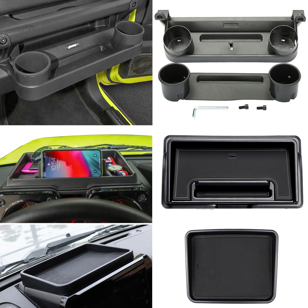 Car Co-pilot Handle Expansion Storage Box Dashboard Organizer Tray Phone Holder for Suzuki Jimny JB64 JB74 2019-2026 Accessories