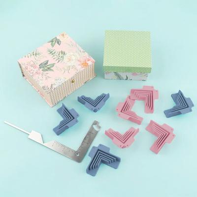 Magnetic Corner Clamps Box Making Corner Guides Cartonnage Holding Tool Right Angle Assembly Clamps for Book Covers Chipboard Boxes