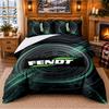 Printed 3Pcs Bedding Set Fendt Pattern Bed Sheet Pillowcase For Bedroom Decor