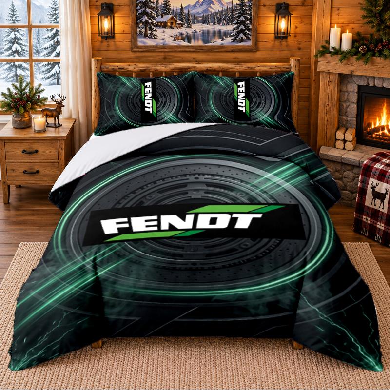 Printed 3Pcs Bedding Set Fendt Pattern Bed Sheet Pillowcase For Bedroom Decor