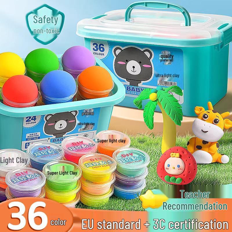 Super Light Clay: Colorful Handmade Play Dough for Kids and Students