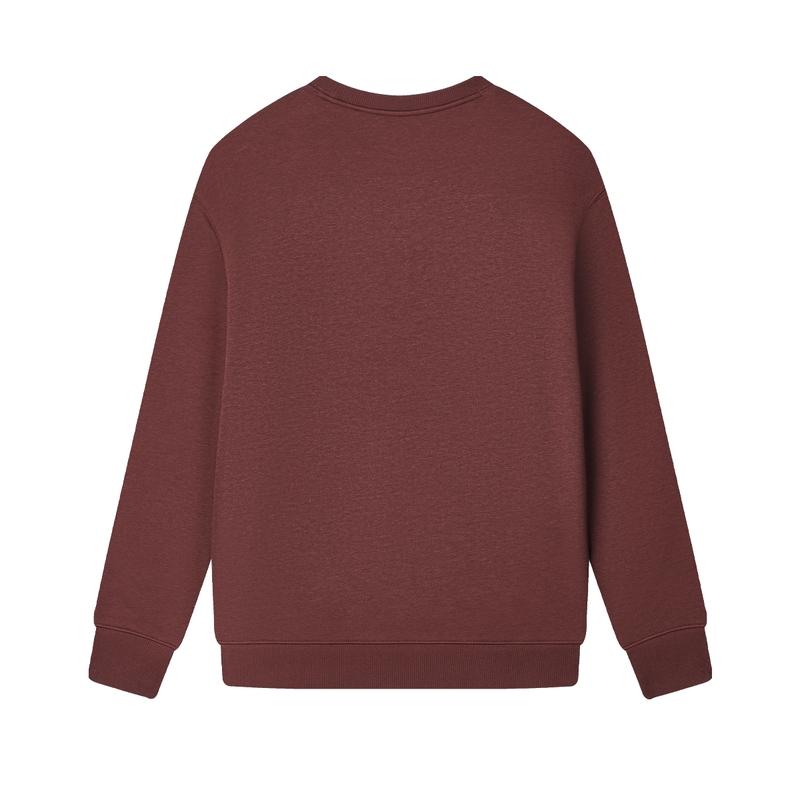 FILA Original Loose Fleece Crewneck American Vintage Sweatshirt Unisex sweatshirt Wine-Red F51M449204F-WI