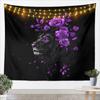 Red Rose And Lion Tapestry For Kids Boys Girls Large Black Lion Wall Art 3D Wild Animal Pattern Wall Hanging Blanket Romantic