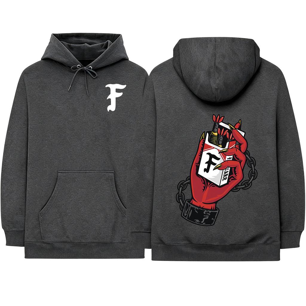 Forward Observations Group Skeleton Hoodies Clothing Fashion Gothic Long Sleeves Oversized Hooded Sweatshirts Streetwear