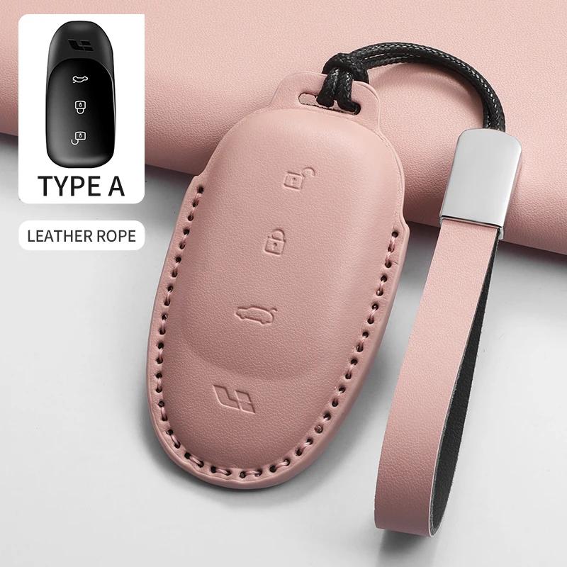 For Lixiang L9 L8 L7 L6 Remote Control Protect Cover Durable Accessories Pu Leather Car Key Case Cover