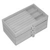 Acrylic Jewelry   3 Drawers Storage Box Transparent Jewelry Display Stand rrings Necklace Holder Case