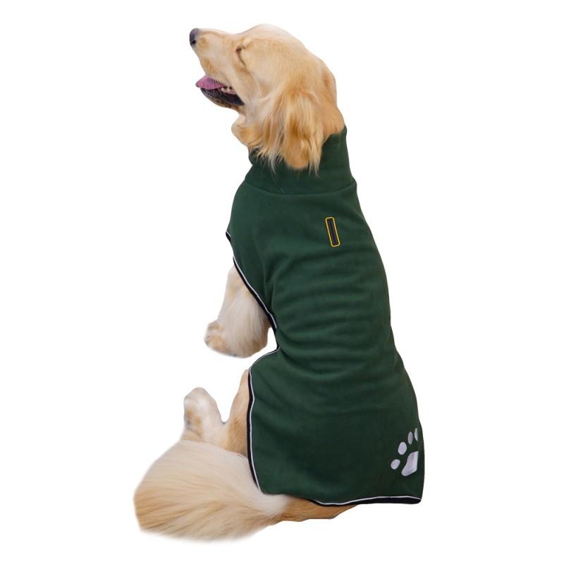 Large Dog Winter Vest Waterproof Reflective Warm Fleece Jacket Adjustable Chest Golden Retriever Labradors